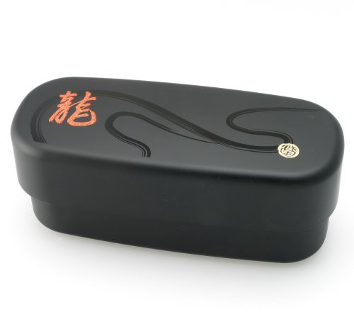 Kotobuki 2-Tiered Bento Box, Red Ryu (Dragon)
