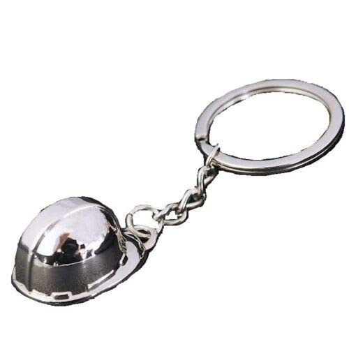 Hard Hat Builder Construction Worker Safety Helmet Metal Car Key Chain Ring Keychain
