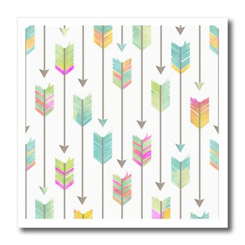 3dRose ht_214554_1 Watercolor Arrows Pattern Iron on Heat Transfer for White Material, 8" x 8" 3dRose ht_214554_1 Watercolor Arrows Pattern Iron on Heat Transfer for White Material, 8" x 8"