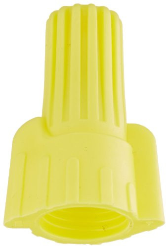 Easy-Twist Winged Wire Connector, Standard Type, 18-10 AWG Wire Range, 300V, Yellow (Small Jar of 100)