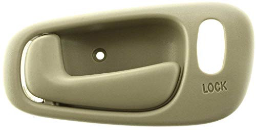 Interior Door Handle compatible with COROLLA 98-02 Front OR Rear LH Inside Beige Power Lock w/Lock Hole