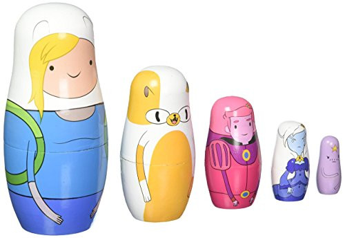 Adventure Time Fionna and Cake Nesting Dolls Set of 5 - Entertainment Earth Exclusive