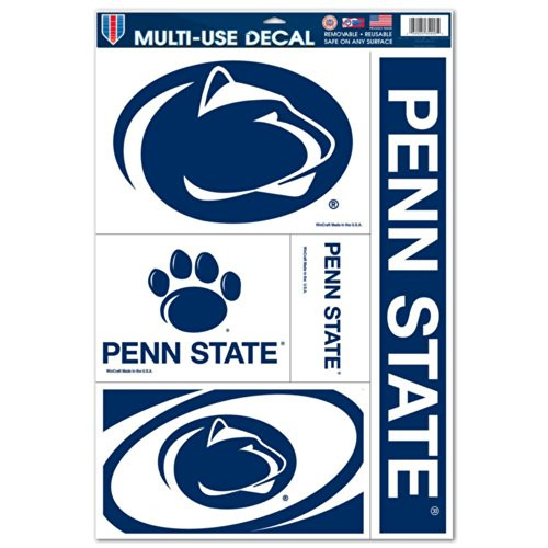 WinCraft NCAA Penn State Nittany Lions Ultra Decal Sheet, 11inch x17inch , Team Color