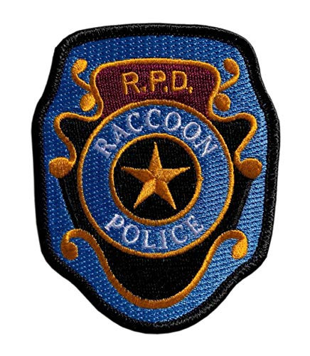 Resident Evil Raccoon Police R.P.D Patch 3.5 inch-Hook Fastener-R1