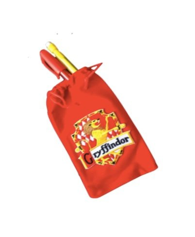 Harry Potter Gryffindor red Velvet Pencil case with House Crest