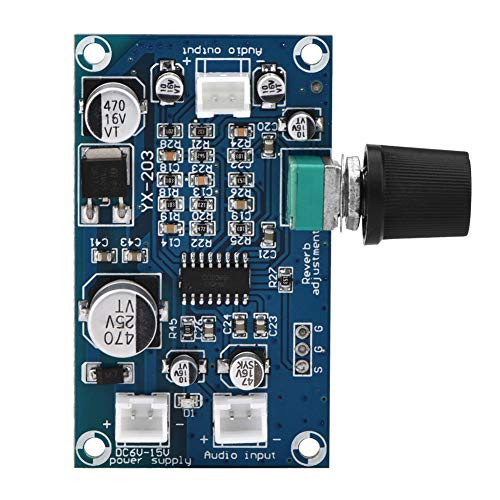Microphone Amplifier Board Single Channel External Components Microphone Reverberation Plate PT2399 with Electronic Components