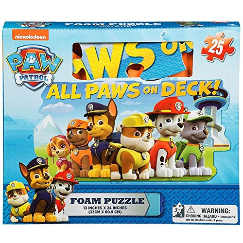 Gift Item Paw Patrol Foam Floor Puzzle by Cardinal (25 Piece), Multicolor