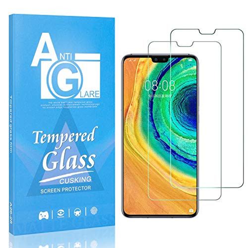 Screen Protector for Huawei Mate 30, CUSKING Ultra Thin Screen Protector for Huawei Mate 30, Bubble Free, 9H Hardness Anti Scratch Tempered Glass, 2 Pack