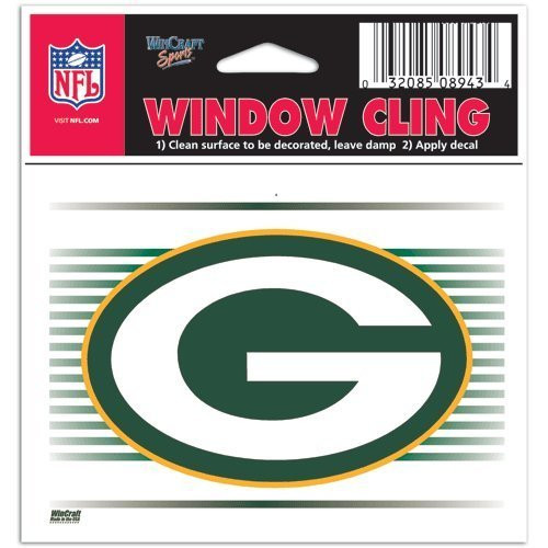 Green Bay Packers NFL 3x3 Static Window Cling Decal