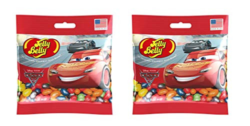 Jelly Belly Disney Pixar Cars 3 Grab  and  Go 2.8oz Bag Piston Cup Jelly Bean Mix - Pack of 2