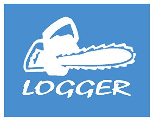 EZ-STIK LoggerI825 6inch  Logging Sticker Chainsaw Decal
