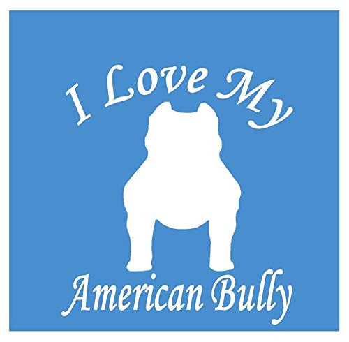 EZ-STIK i Love My BullyJ151 American Bully 6 inch Tall Sticker Decal EZ-STIK i Love My BullyJ151 American Bully 6 inch Tall Sticker Decal
