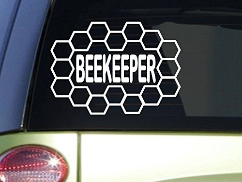 EZ-STIK Beekeeper HoneycombJ290 8 inch Beekeeping Sticker Decal