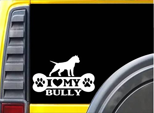 EZ-STIK American Bully Bone L006 Dog 8 inch Pit Bull Sticker Decal EZ-STIK American Bully Bone L006 Dog 8 inch Pit Bull Sticker Decal