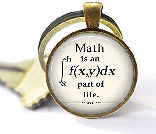 Math is an Integral Part of Life Keychain, Math Keychain, Math Geek Gift, Math Teacher Gift