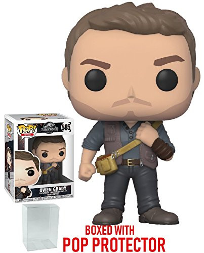 Funko Pop! Movies: Jurassic World Fallen Kingdom - Owen Grady Vinyl Figure (Bundled with Pop Box Protector Case)