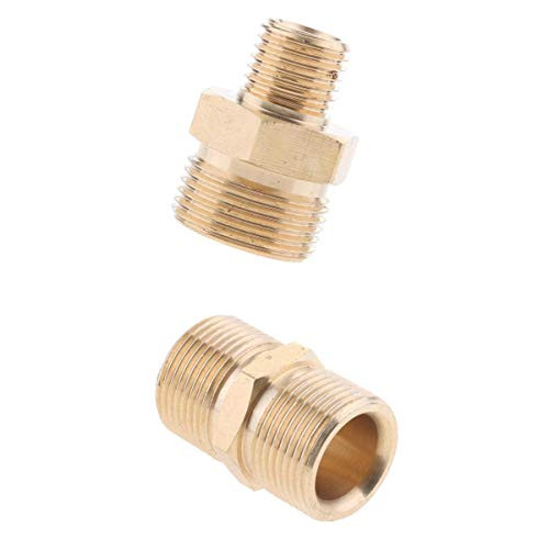 joyMerit Pressure Washer Adapter Set, Quick Disconnect Kit, M22-M22 and M22-M14 Swivel Quick Connect, Brass