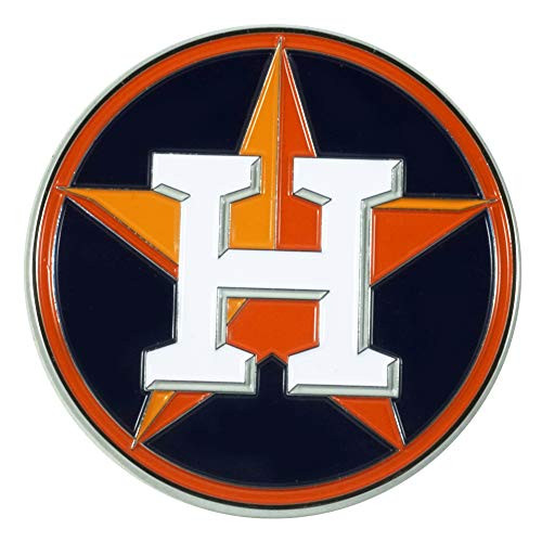 FANMATS 26589 MLB - Houston Astros 3D Metal Color Emblem, Orange, 3inch x3.2inch