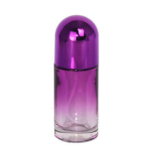 Empty Round Cover Glass Bottle- Glass Sprayer 20ml for Purse or Travel Refillable/Fragrance Refilable Sprayer/Perfume Bottle/Perfume Refilable Sprayer Purple