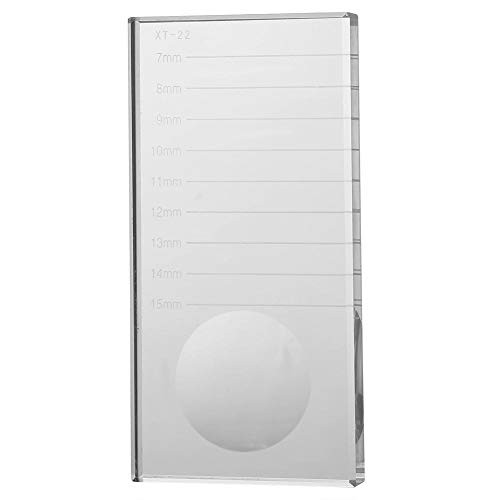 False Lashes Adhesive Glue Pallet Holder, Rectangular Glass Eyelash Stand Eye Lashes Extension Pallet for Eyelash Extension Supplies False Lashes Adhesive Glue Pallet Holder, Rectangular Glass Eyelash Stand Eye Lashes Extension Pallet for Eyelash Extension Supplies