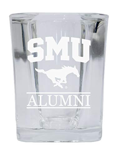 Southern Methodist University College Alumni 2 Ounce Square Shot Glass laser etched