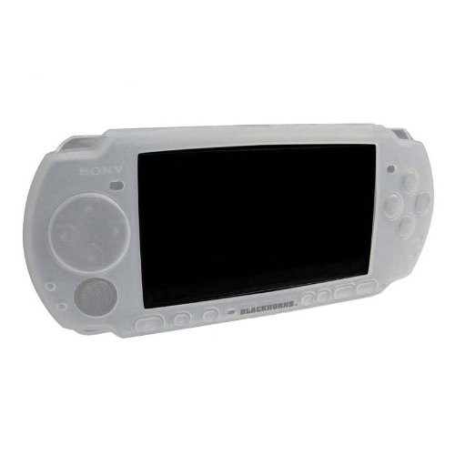 OSTENT Soft Protector Silicon Travel Carry Case Skin Cover Pouch Sleeve Compatible for Sony PSP 2000/3000 Color White