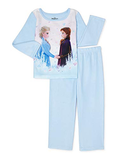 Disney Little Girls' Toddler Frozen II Elsa Anna 2 Piece Set 2T Blue