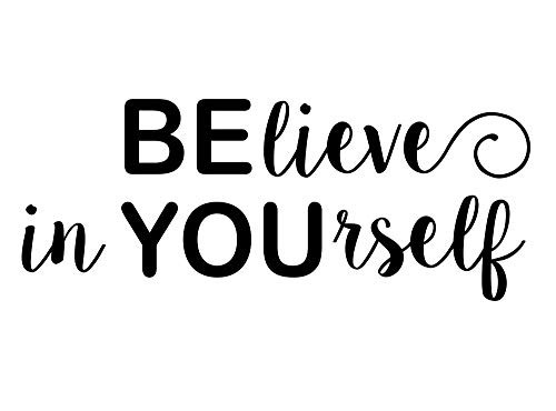 Imposing Design Believe in Yourself 23 x 9 Vinyl Wall Quote Office School Sticker Decal Teacher Motivational Decor Inspirational Team Religious Curry Inspired Imposing Design Believe in Yourself 23 x 9 Vinyl Wall Quote Office School Sticker Decal Teacher Motivational Decor Inspirational Team Religious Curry Inspired