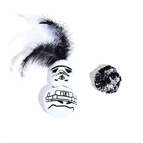 Silver Paw Star Wars Storm Trooper Cat Toy 2 Piece Set with Catnip