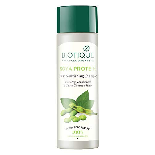 Biotique Soya Protein Fresh Nourishing Shampoo 190ml / 6.42 Oz. I For Dry Damaged and Color Treated Hair Biotique Soya Protein Fresh Nourishing Shampoo 190ml / 6.42 Oz. I For Dry Damaged and Color Treated Hair