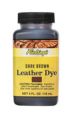 Fiebings Leather Colors Dye 4oz, Dark Brown