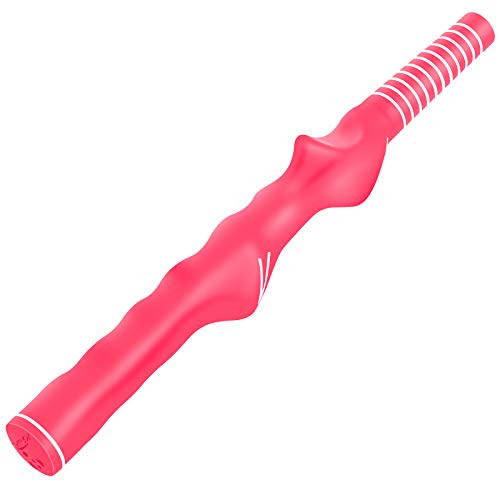 wujiangGolf Swing Training Grip Standard Teaching Aid Right-Handed Left-Handed Practice Golf Training Aids Golf Swing Training Grip Trainer for Man Woman Kids Pink, Girl Right Hand