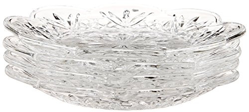 Godinger Crystal Dublin Canape Plates, Set of 4