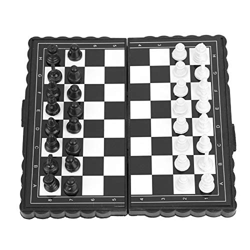 Chess Board Game Portable Chessboard Go Board Game Set Chess Board, Magnetic Chess Set, Folding Chess for Party Family Activities Traveling