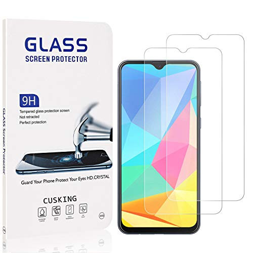 Screen Protector for Galaxy M20, CUSKING Ultra Clear Screen Protector for Samsung Galaxy M20, 9H Hardness Tempered Glass, Ultra Clear, Anti Scratch, 2 Pack