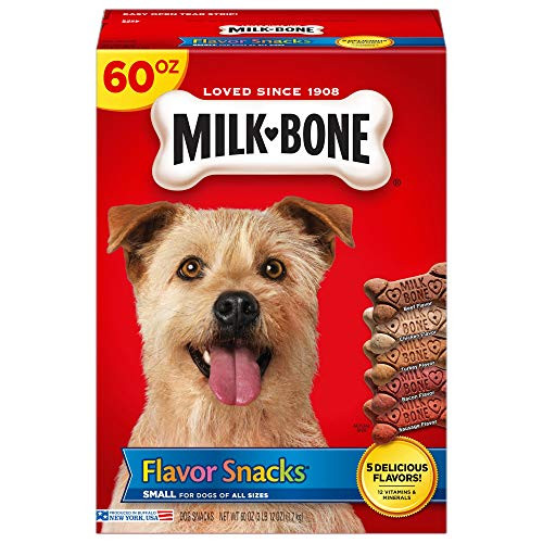 Milk-Bone Flavor Snacks Dog Treats for Dogs of All Sizes, Small Treats, 60 Ounces
