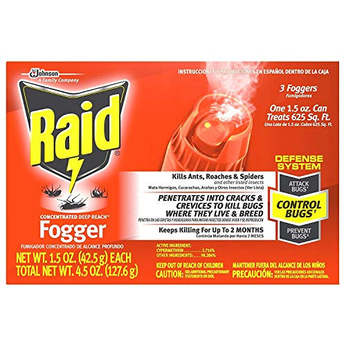 Raid. Concentrated Deep Reach Fogger, 1.5 OZ 1