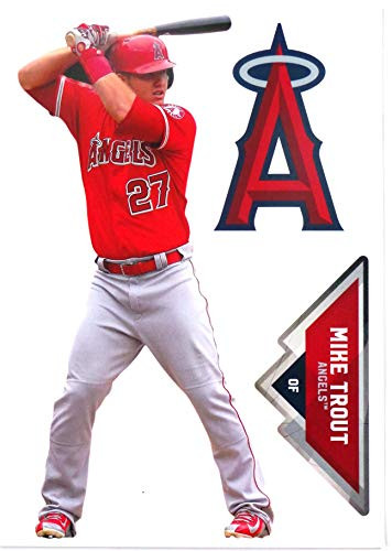 Mike Trout Mini FATHEAD Official MLB Vinyl Wall Graphic 7inch  INCH