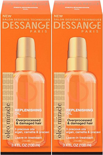 Dessange Paris Oleo Miracle Replenishing Oil, 3.4 Ounce Pack of 2