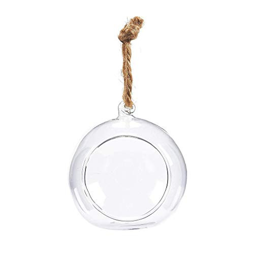 Flower Hanging Vase Glass Planter Plant Terrarium Container Home Wedding Decor Clear