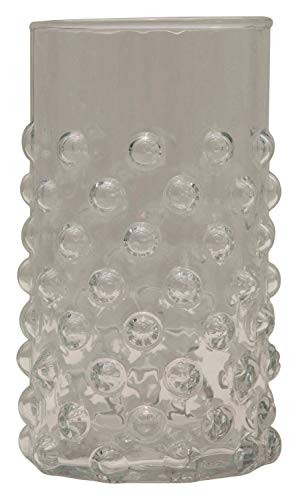 Creative Co-op Hobnail Drinking Glass, Clear