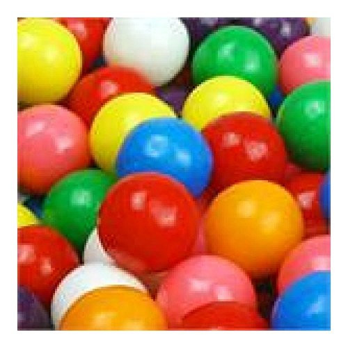 100 COUNT 1/2 HALF INCH 15MM DUBBLE BUBBLE GUMBALLS BULK CANDY PARTY GOODY BAGS