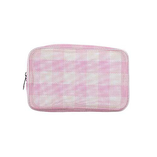 Mesh Cosmetic Bag Mesh Makeup Bags Mesh Zipper Pouch Portable Travel Makeup Pouches for Office Travel Accessories Pink Mesh Cosmetic Bag Mesh Makeup Bags Mesh Zipper Pouch Portable Travel Makeup Pouches for Office Travel Accessories Pink