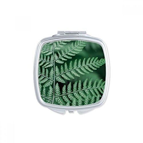 Leaf Plant Picture Nature Photography Square Mirror Portable Compact Pocket Makeup Double Sided Glass