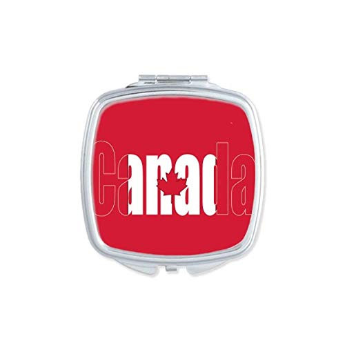 Canada Country Flag Name Square Mirror Portable Compact Pocket Makeup Double Sided Glass Canada Country Flag Name Square Mirror Portable Compact Pocket Makeup Double Sided Glass