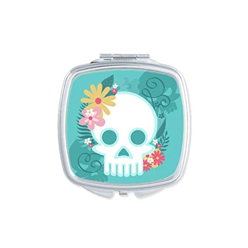 Mexico Undead Skull Illustrations Square Mirror Portable Compact Pocket Makeup Double Sided Glass Mexico Undead Skull Illustrations Square Mirror Portable Compact Pocket Makeup Double Sided Glass