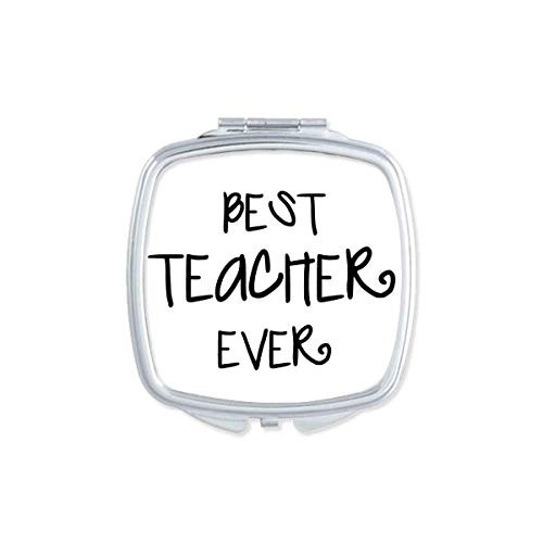 Best Teacher Ever Words Quotes Mirror Portable Compact Pocket Makeup Double Sided Glass Best Teacher Ever Words Quotes Mirror Portable Compact Pocket Makeup Double Sided Glass