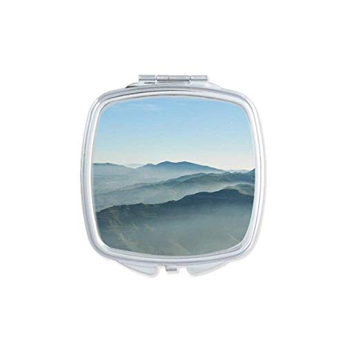 Sunshine Mountains Sky Fog Nature Mirror Portable Compact Pocket Makeup Double Sided Glass