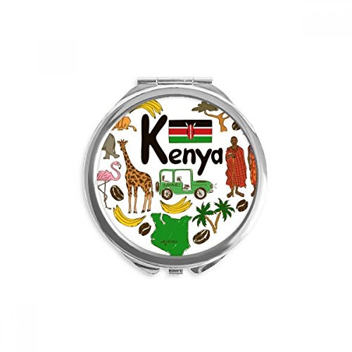 Kenya Love Heart Landscap National Flag Hand Compact Mirror Round Portable Pocket Glass Kenya Love Heart Landscap National Flag Hand Compact Mirror Round Portable Pocket Glass