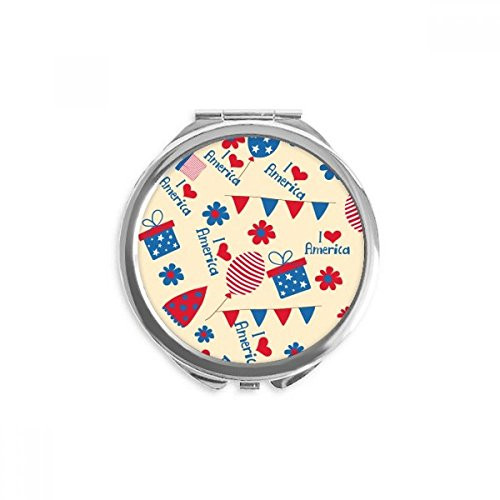 USA Candy Gift Festival Flower Love Heart Hand Compact Mirror Round Portable Pocket Glass USA Candy Gift Festival Flower Love Heart Hand Compact Mirror Round Portable Pocket Glass